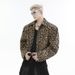 Loom Cross-Border Exclusive European American Style Leopard Print Washed Denim Jacket For Men Women, Autumn Winter New Design_mkmklike.com