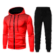 Men's Clothing Autumn and Winter New Men's Casual Cardigan Hooded Sweater 3D Printed Youth Men's Jacket Set_mkmklike.com