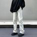 Huihuang Diqi Men's Retro Washed Light Jeans High Street Cleanfit Loose Straight Leg Trendy Brand Denim_mkmklike.com