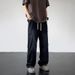 Streetwear Destroyed Denim Jeans – Vintage Washed High Waist Baggy Pants With Distressed Details (Unisex Relaxed Fit, Light Stretch)_mkmklike.com