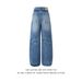 Distressed Ripped Denim Jeans For Men And Women, Vintage Washed Baggy Cargo Pants, Oversized Straight Leg Joggers_mkmklike.com