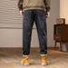 Large Size Men's Clothing Trendy Brand Simple And Versatile Straight Jeans Men's Autumn And Winter High Quality Loose Elastic Denim Trousers Men_mkmklike.com
