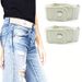 HOT 2pcs/set No Elastic Women Men Unisex Stretch For Pants Jeans Casual Buckle Free Adjustable Invisible Belt_mkmklike.com