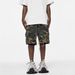 Men's Clothing High Street Washed Raw Edge Distressed Double Layer Retro Workwear Pocket Trendy Camouflage Shorts Summer Shorts Men's Trend_mkmklike.com