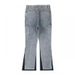 Men's Retro Fashion Washed Distressed Logging Jeans High Street Style Ink Splashed Print Wide Leg Trousers_mkmklike.com