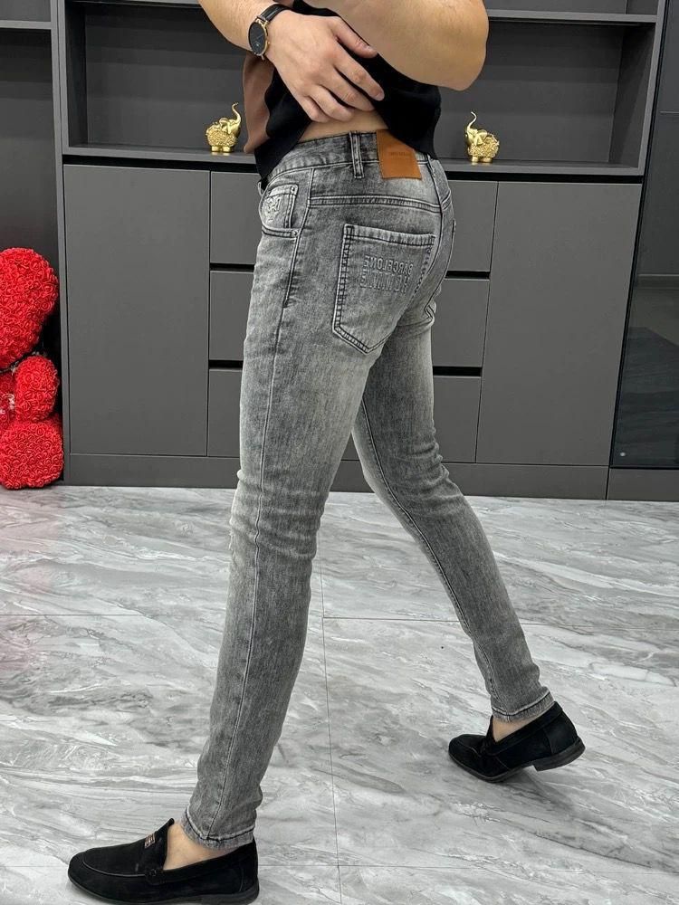 Men's Clothing Slim Fit Elastic Skinny Pants Men's Casual Washed Pants_mkmklike.com