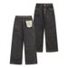 Horsehair Okayama Original Cattle 14.5 Ounces Scimitar Primary Color Washed Jeans Loose Trend Versatile Baggy Trousers_mkmklike.com