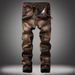 Men's straight retro trendy pants_mkmklike.com
