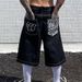 Men's Loose Fit Washed Denim Shorts - Vintage American West Coast Style Casual Summer Short Pants_mkmklike.com
