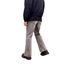 Men's Gray Pleated Flared Jeans Cleanfit Loose Casual Straight Leg Retro Style Pants_mkmklike.com