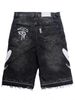 Men's American Retro Washed Loose Shorts Straight Jeans Trend Pattern Streetwear Factory Direct Sales Cross Border_mkmklike.com