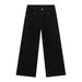 Men's Clothing Denim | Retro Washed Front And Back Split Straight Jeans Men's Trendy Brand Loose Wide Leg Trousers_mkmklike.com