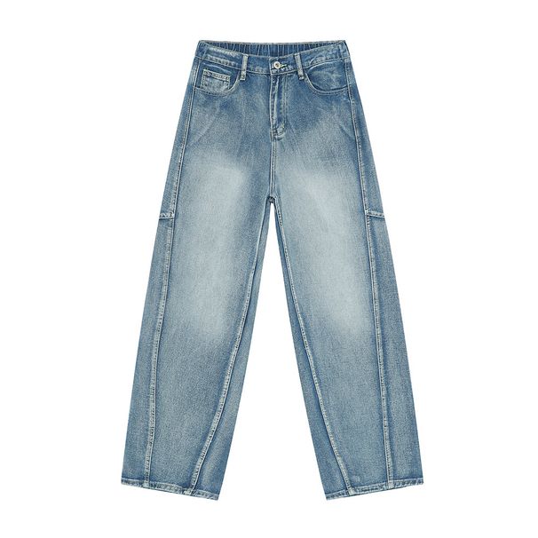 Men's Clothing New Arrivals Multi Layered Scimitar Style Loose Denim Pants Men's Fashion_mkmklike.com