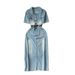 Women's Clothing Denim Dress For Women Summer New Style High End Temperament Waist Slimming Medium Length Skirt_mkmklike.com