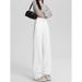 Women's White Slim Fit Straight Leg Jeans Loose Fit Flattering Drape Bestseller for Spring And Autumn_mkmklike.com