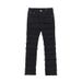 Men’s High Street Vintage Black Jeans Slim Straight-Leg Distressed Denim Pants With Stretch, Mid-Rise Casual Trousers For Streetwear & Urban Fashion_mkmklike.com
