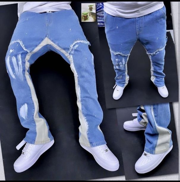Men's Clothing Autumn Jeans Simple And Versatile High Waist Zipper Daily Trendy Trousers_mkmklike.com