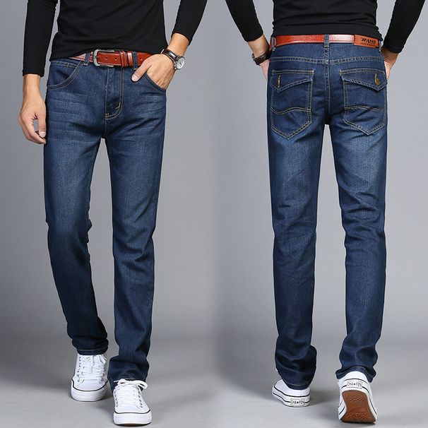 Men's Clothing Youth Fat Guy Large Size Straight Loose Jeans Casual Pants_mkmklike.com