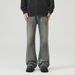Men's American Retro Casual Pleated Whiskered Loose Fitting Jeans Trendy Brand Vibe Wide Leg Straight Leg Jeans_mkmklike.com