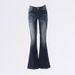Women's Clothing American Retro Low-Rise Flared Jeans - Stretchy Bootcut Pants For Women (Extended Length)_mkmklike.com