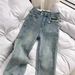 Women's Clothing Retro Flared Jeans Spring And Autumn Small High Waist Slim All Match Flared Trousers_mkmklike.com