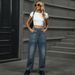 Wish European And American Cross-border Foreign Trade Women's Clothing Independent Site New Washed Loose Harem_mkmklike.com