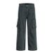 Fashion High Workwear Wide-Leg Pants Youth Men Trendy Hip-Hop Street Multi-Pocket Straight-Leg Jeans_mkmklike.com
