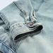 Old Washed Hooded Denim Sweatshirt With Retro Street Style, Loose Fitting Couple Jacket, Men's Jacket_mkmklike.com