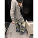 Ac Style Illusion Erosion Ripped Baggy Jeans 3D Digital Direct Injection Hand-painted Graffiti Wide-leg Pants Environmentally Friendly Fabric_mkmklike.com