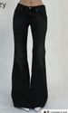 American Retro Low Waist Double Button Flared Pants Slim Fit Stretchy Autumn Winter Jeans For Women Regular_mkmklike.com