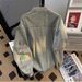 Loom European American Trendy Brand Embroidered Denim For Men Women, Spring And Autumn High-end Cleanfit Short Motorcycle_mkmklike.com