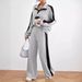 Women's Clothing street casual suit high end design sweatshirt, wide leg pants two piece set_mkmklike.com