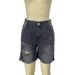 Women's Clothing Distressed Denim Shorts With Fringe Hem - Plus Size 5-Pocket Mid-Thigh Bermuda (S-4XL)_mkmklike.com
