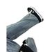 Men's Retro Lightning Bolt Jeans – Mid-Rise Straight Leg Denim Pants With Subtle Flare (S-3XL, Classic Blue, Cleanfit Aesthetic)_mkmklike.com