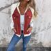 Women's Denim Patchwork Jacket With Raglan Sleeves - Stylish & Comfortable Casual Coat For Fall & Winter_mkmklike.com