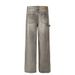 2024 New Trendy Spring And Autumn Wrinkled High Street Washed Vintage Slightly Flared Loose Cargo Men's Jeans_mkmklike.com