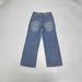Men's & Women's Vintage Light Blue Distressed Jeans | Relaxed Straight-Leg Denim Pants | American Retro Washed Blue Vibe | S/M/L/XL_mkmklike.com