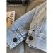 Women's Clothing Vintage French Denim Jacket - Oversized Casual Blouse With Classic Lapel, Long Sleeve, Comfortable Polyester Blend (Blue, S/M/L/XL)_mkmklike.com