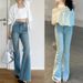 Blue Thin Tencel Jeans For Women, Early Autumn 2025 New Style, Casual Stretch Slimming High-waisted Long Pants, Trendy_mkmklike.com