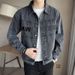 Stylish Versatile Denim For Men Spring Autumn Ins Trend Brand Japanese Workwear Retro Trendy Casual Washed Jacket_mkmklike.com