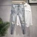 Men's Distressed Jeans High End Spring Autumn New Trendy Brand_mkmklike.com