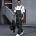 HME Men's Camouflage Jumpsuit High Street Trend Jeans Overalls European American Style Cross Border TEMU SHEIN_mkmklike.com
