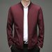 Lunar Apex Hunterson Spring An Autumn New Men's Jacket Soli Color Stan Collar Zipper Long Sleeve Business Casual Coat For Men_mkmklike.com