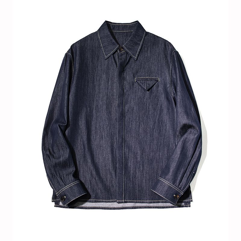 BV Version Tencel Lyocell Cotton Blend! Spring And Autumn Men's High-End Casual Shirt Jacket_mkmklike.com