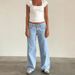 Retro High-Waisted Non-Stretch Washed Straight Leg Jeans for Women Summer Style Street Style Wide Leg Jeans_mkmklike.com