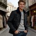 European Size In Stock, New 2025 Spring/autumn Model, Foreign Trade Independent Station Men's Solid Color Zipper_mkmklike.com