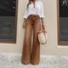 Retro Washed Wide Leg Jeans European American Style Loose Fit Slimming Height Enhancing Women's Denim_mkmklike.com