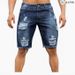 Men's Clothing Goods Slim Fit Ripped Jeans Men's Shorts Men's Clothing Fashion Brand_mkmklike.com