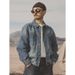 Retro High-end Denim Jacket For Men's Loose Casual Men's Denim Jacket_mkmklike.com