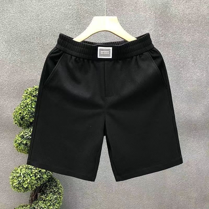 Men's High-Waisted Solid Color Shorts Summer Lightweight Casual Loose Fit Athletic Shorts Trendy High-Quality 5-Inch Inseam_mkmklike.com